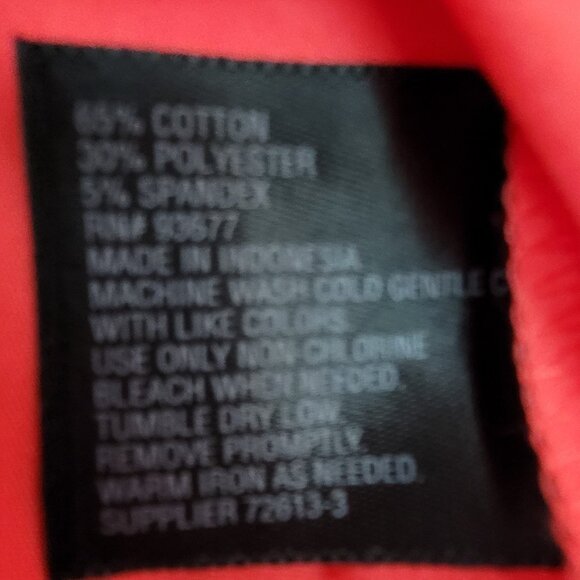 NEW Worthington Shirt Women’s 6 Scarlet Ibis Long Sleeve Button Fitted Stretch - Picture 10 of 11